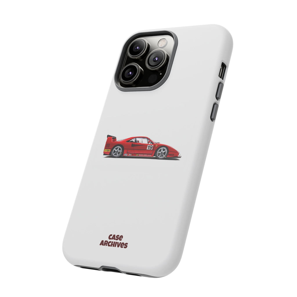 Phone Case — Red Vintage Race Car Design (Case Archives)