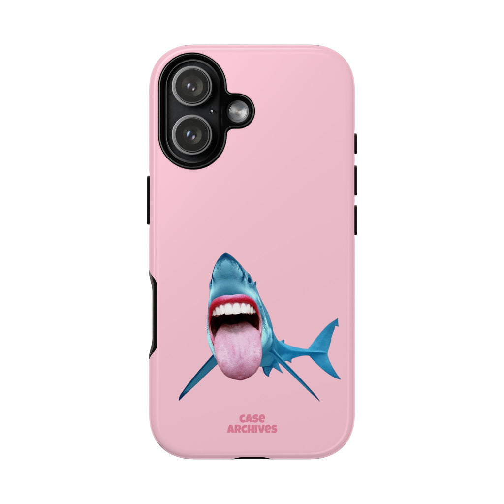 Shark tongue out- funny case