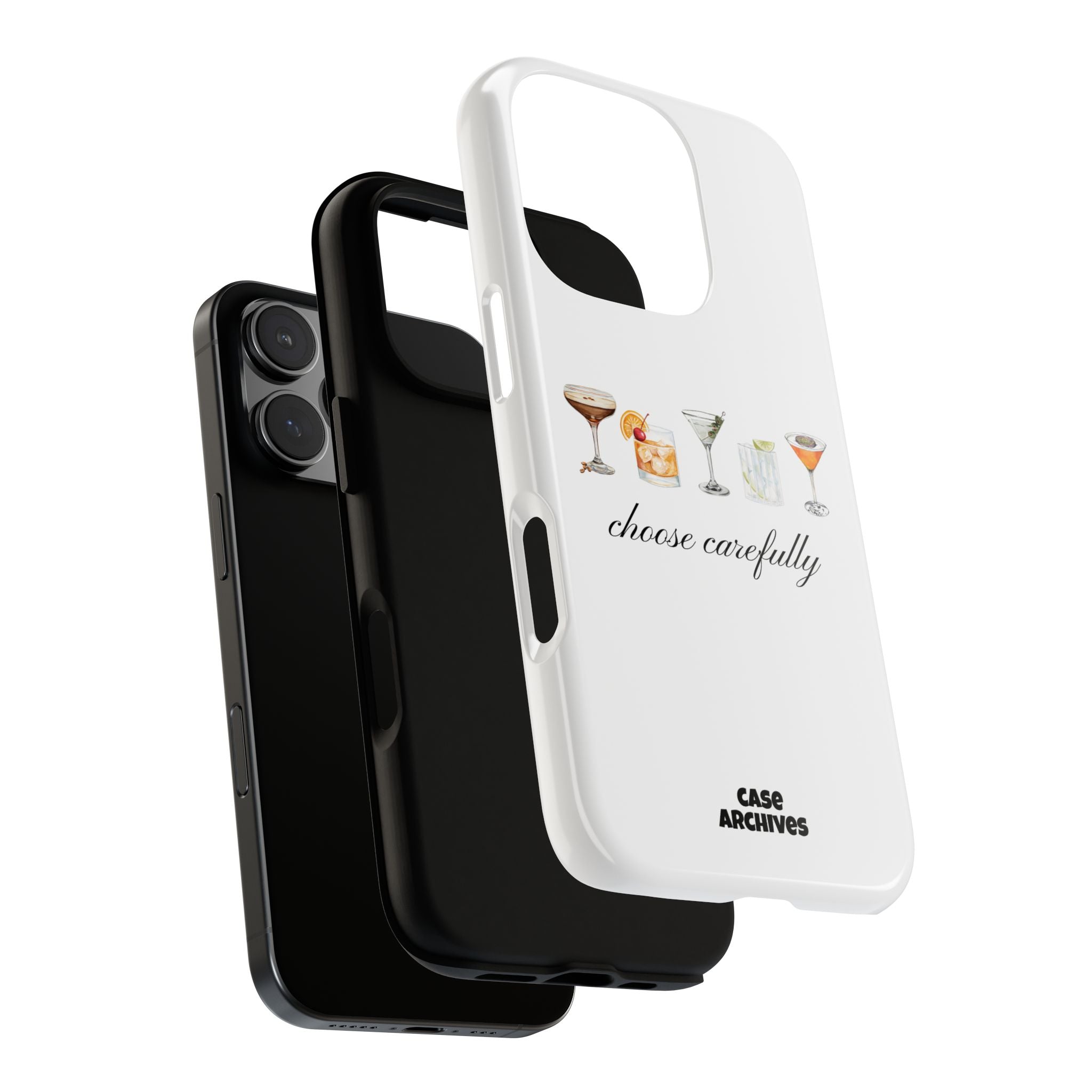 Choose Carefully cocktail illustrations Tough Case | phone cover, bar drink design