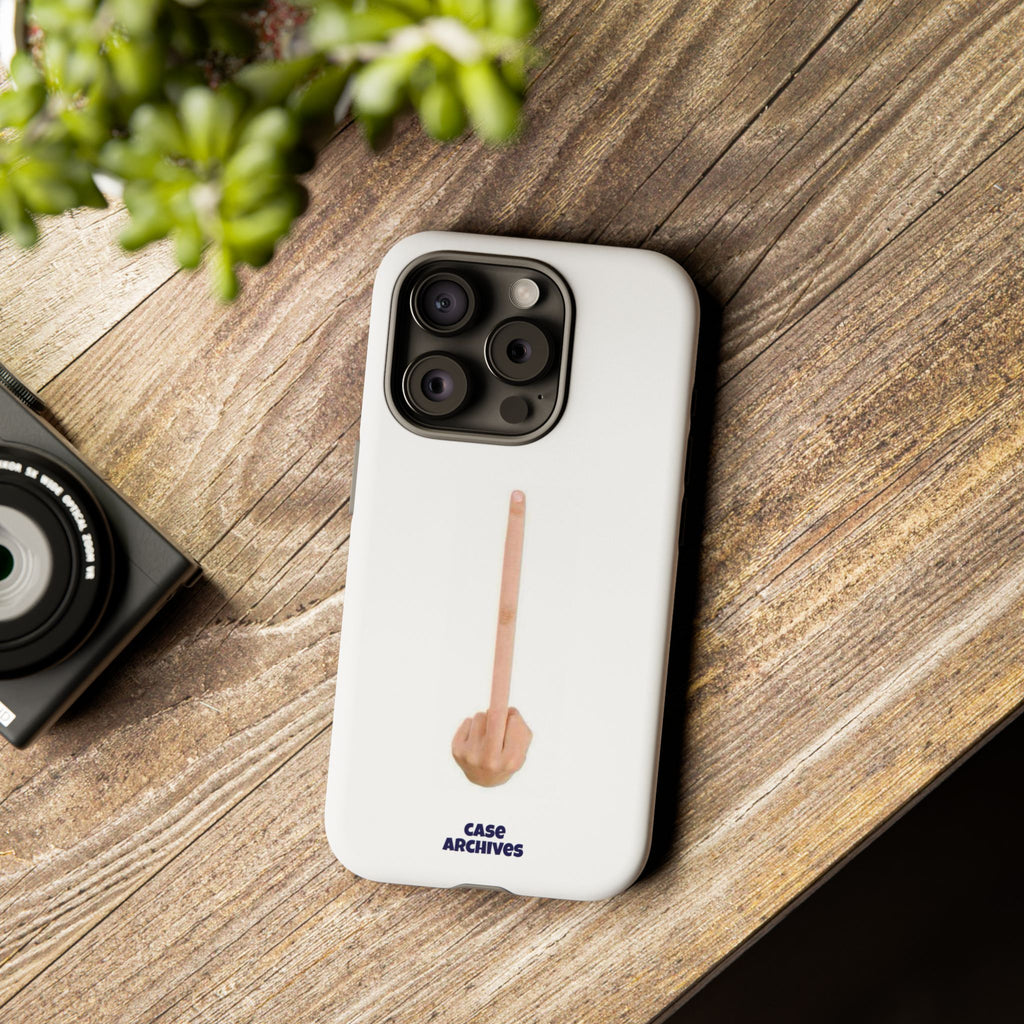 Phone Case — Minimalist Middle Finger Design (Case Archives)