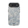 Toile Floral Tough Phone Case — Blue Vintage Botanical iPhone Protection