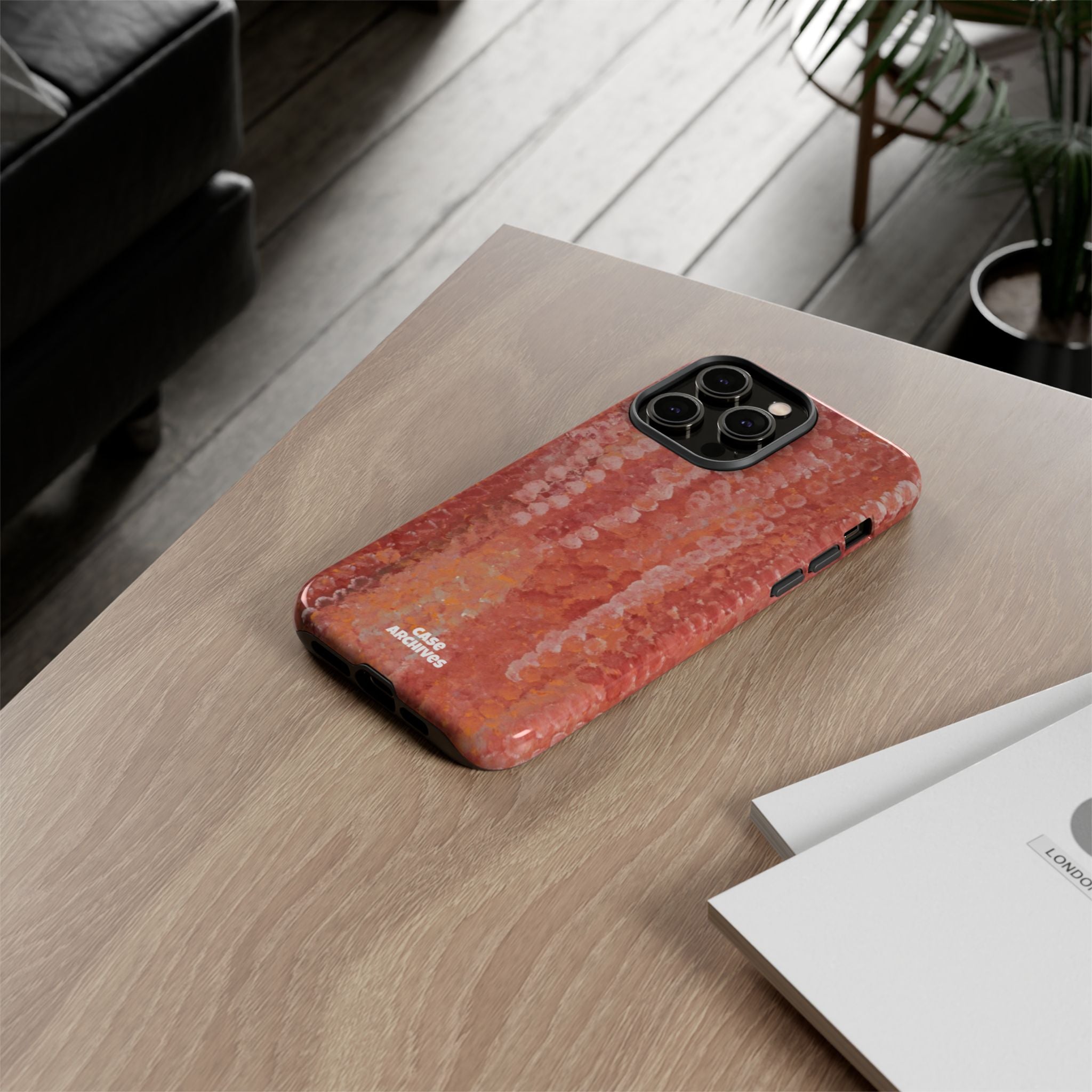 Sequin Coral Tough Phone Case