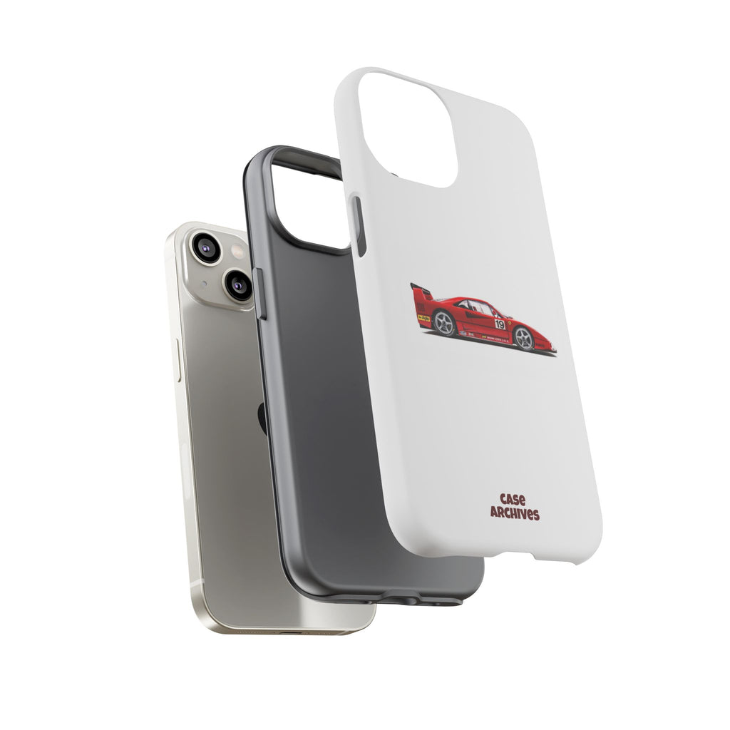 Phone Case — Red Vintage Race Car Design (Case Archives)