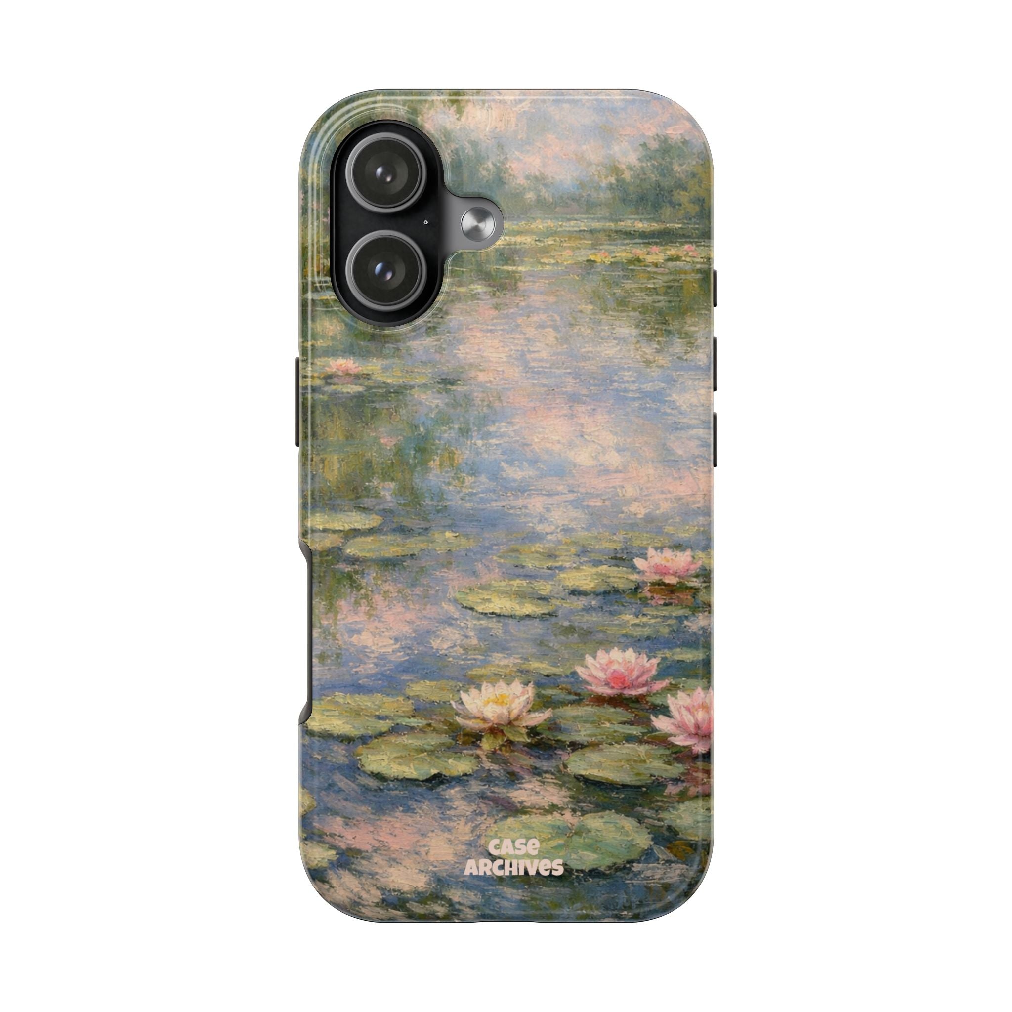 Water Lily Tough Phone Case — Monet-Inspired Floral Protective Phone Cover