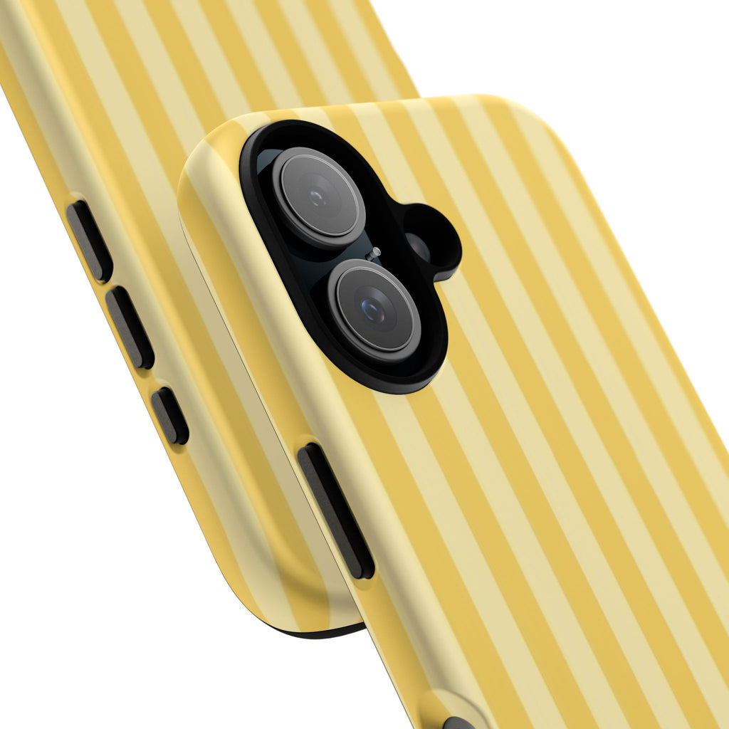 Yellow Striped Tough Phone Case – Durable Protective Cover (Case Archives)