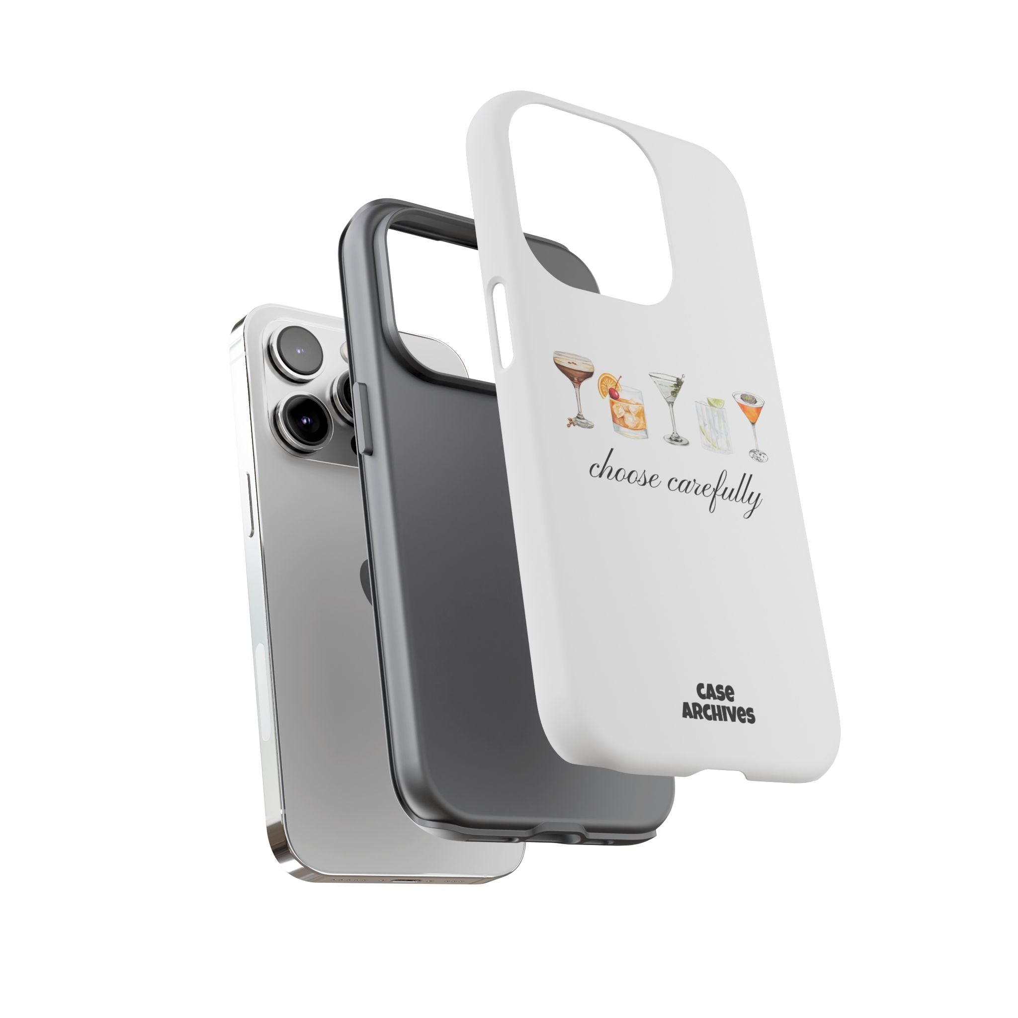 Choose Carefully cocktail illustrations Tough Case | phone cover, bar drink design