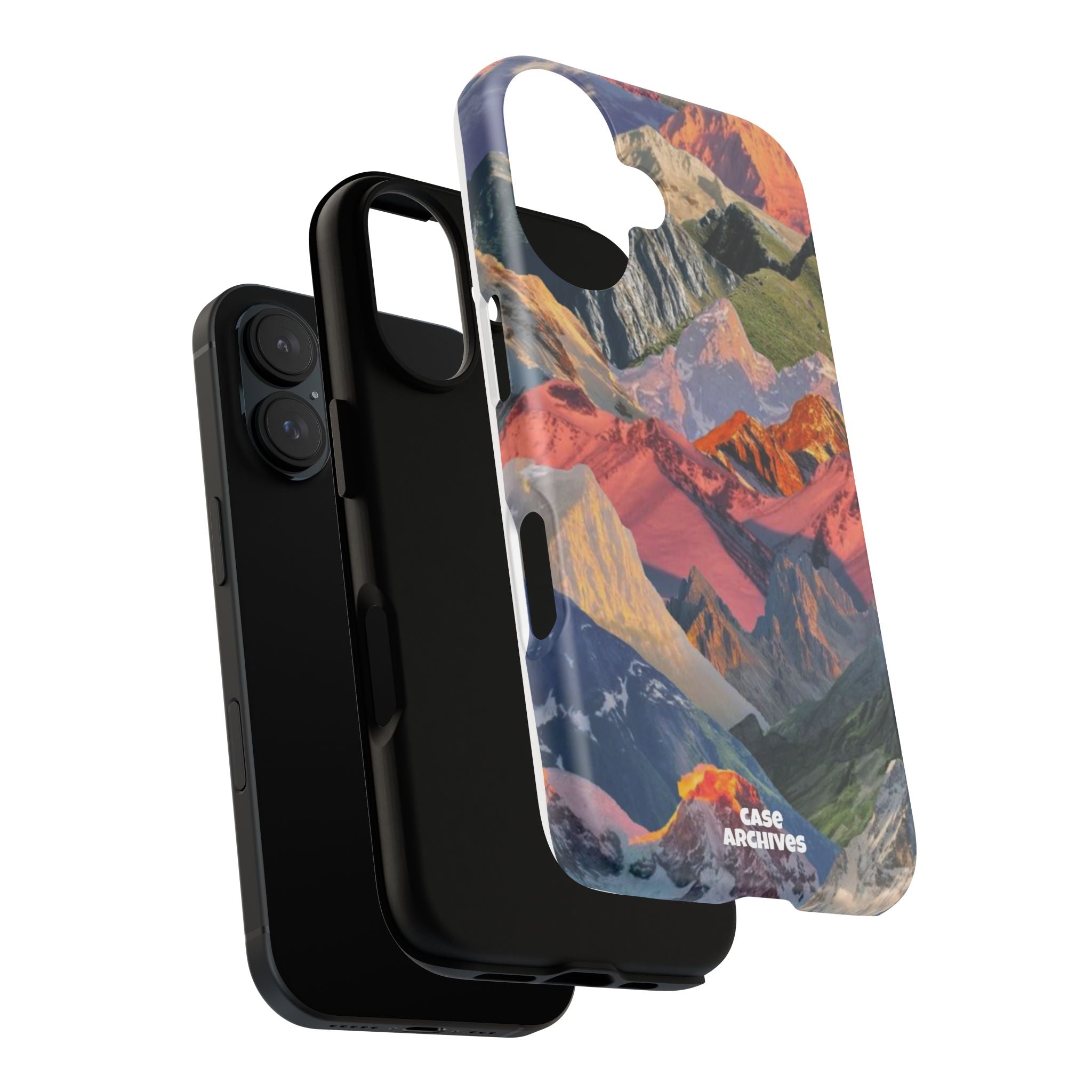 Tough Cases Colorful Mountain Landscape Phone Case — Durable Protective iPhone Cover