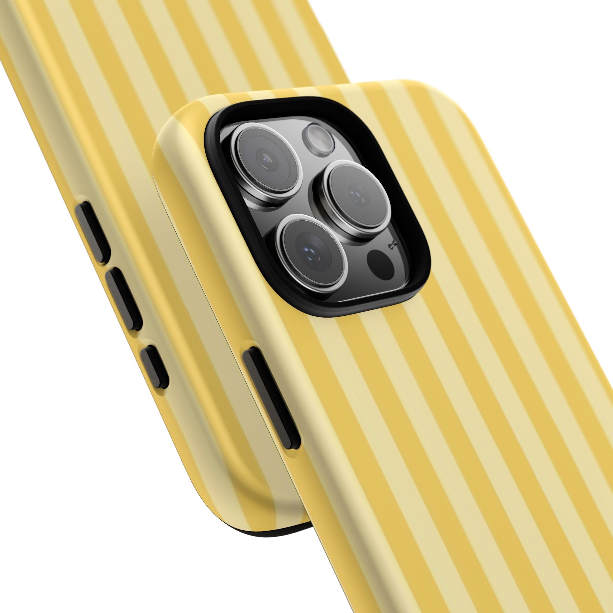 Yellow Striped Tough Phone Case – Durable Protective Cover (Case Archives)