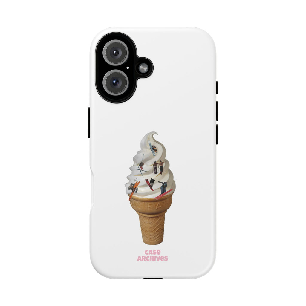 Ice Cream Cone x ski sleds  Phone Case — 'Case Archives' Soft-Serve Graphic Protective Cover