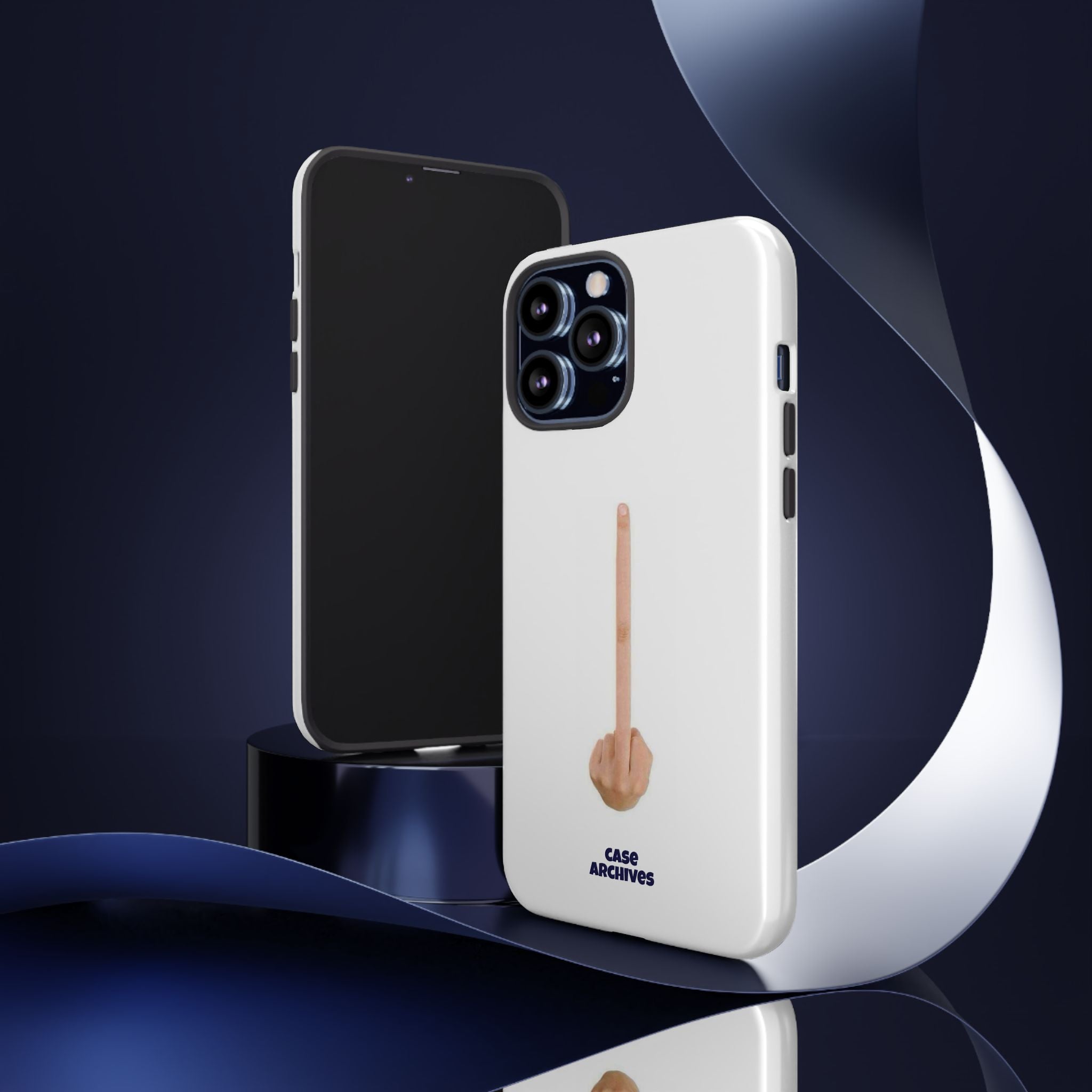 Phone Case — Minimalist Middle Finger Design (Case Archives)