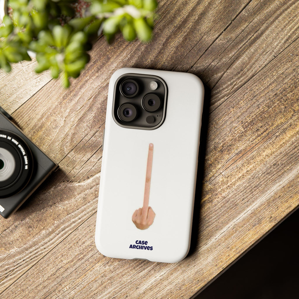 Phone Case — Minimalist Middle Finger Design (Case Archives)