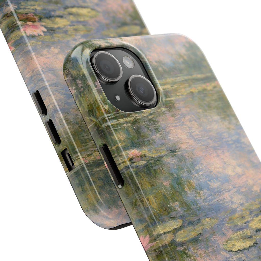 Water Lily Tough Phone Case — Monet-Inspired Floral Protective Phone Cover