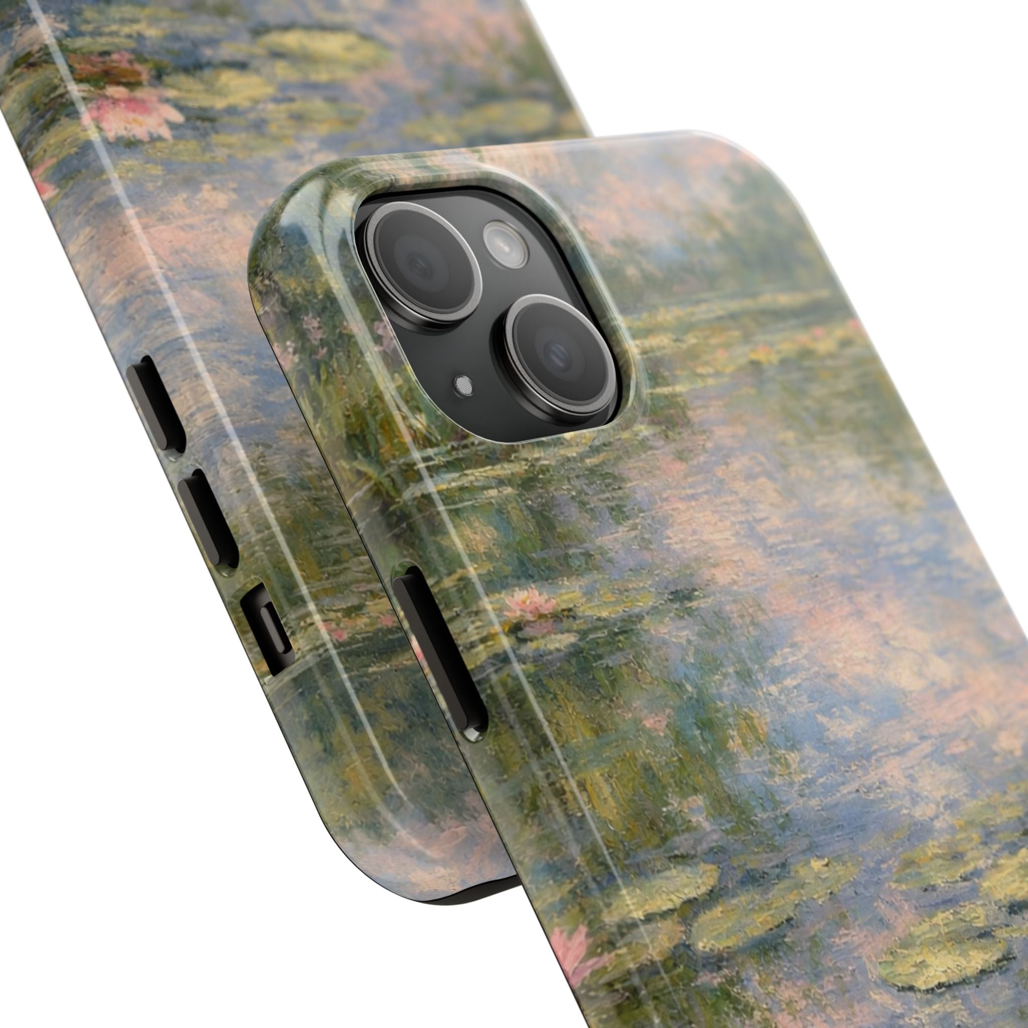 Water Lily Tough Phone Case — Monet-Inspired Floral Protective Phone Cover
