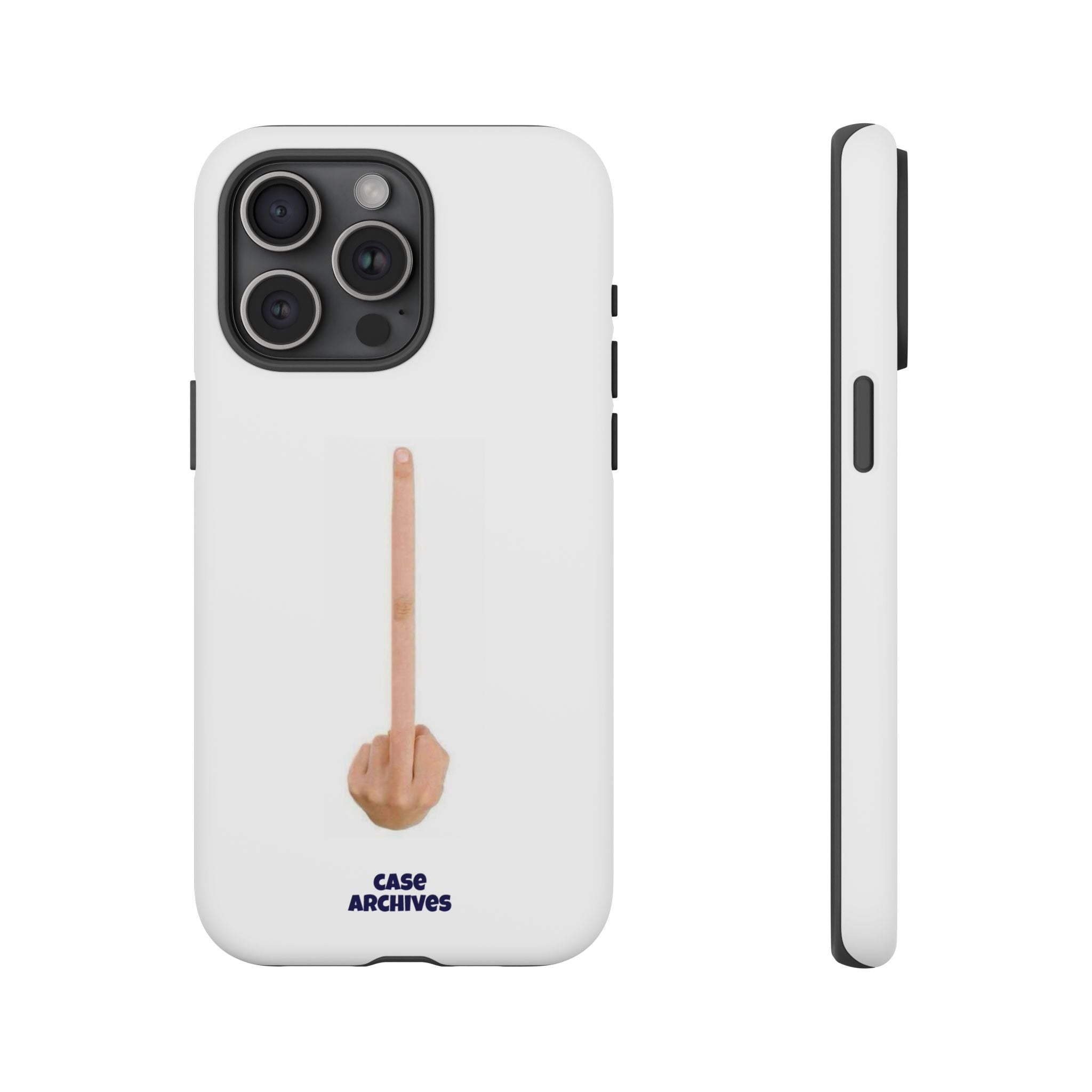 Phone Case — Minimalist Middle Finger Design (Case Archives)