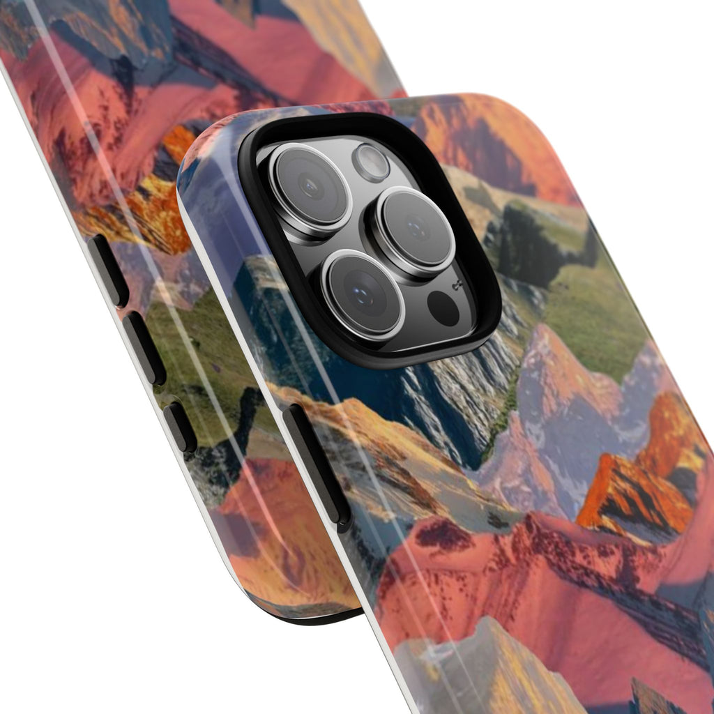 Tough Cases Colorful Mountain Landscape Phone Case — Durable Protective iPhone Cover