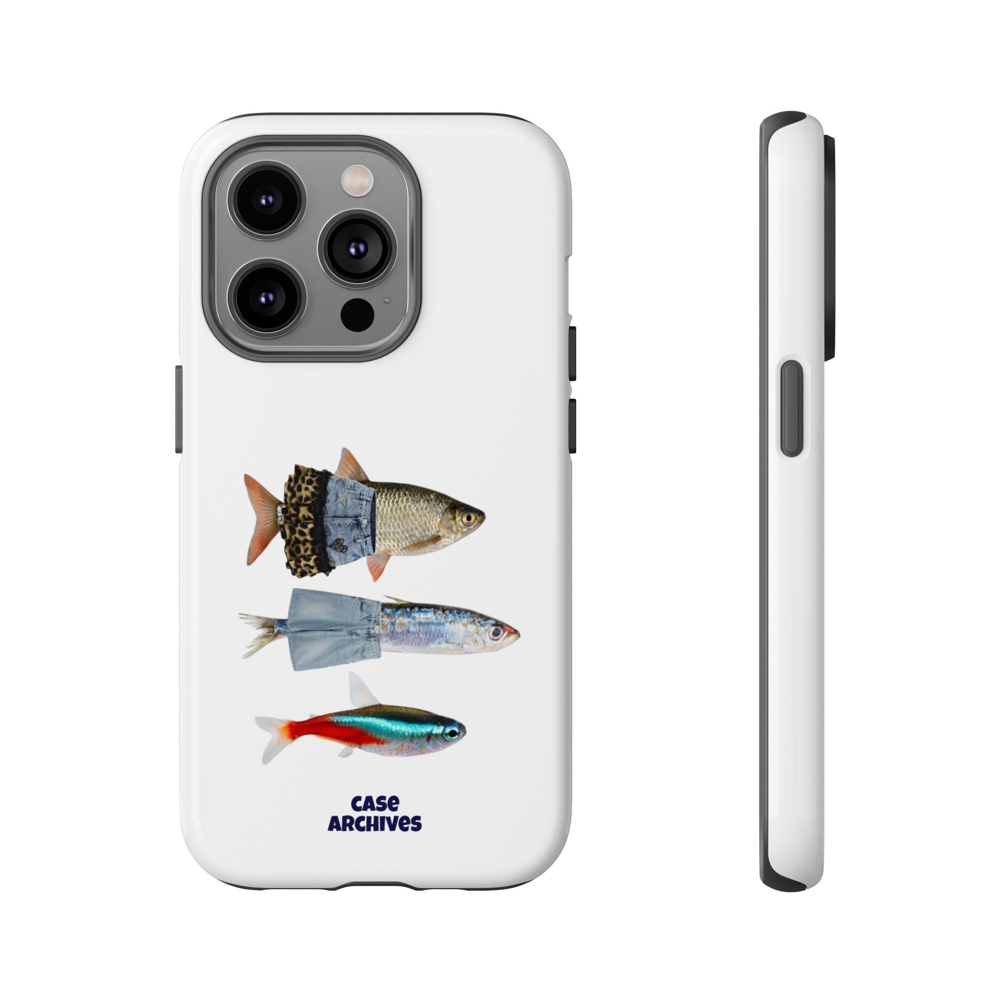 Fish Trio Phone Case — 'Case Archives' Protective iPhone Cover