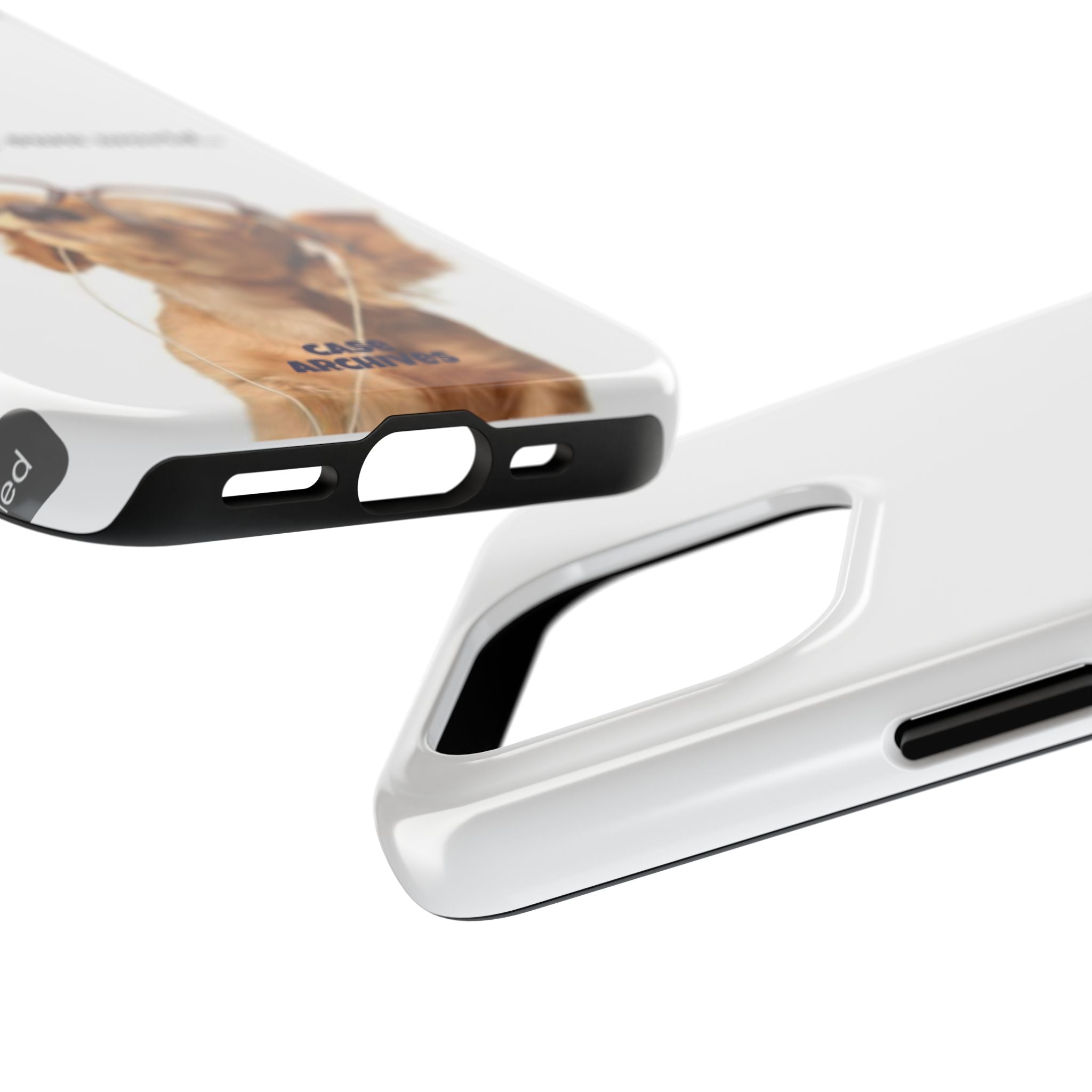 "In My Own World" Cute Dog Design, Durable Protective iPhone Case