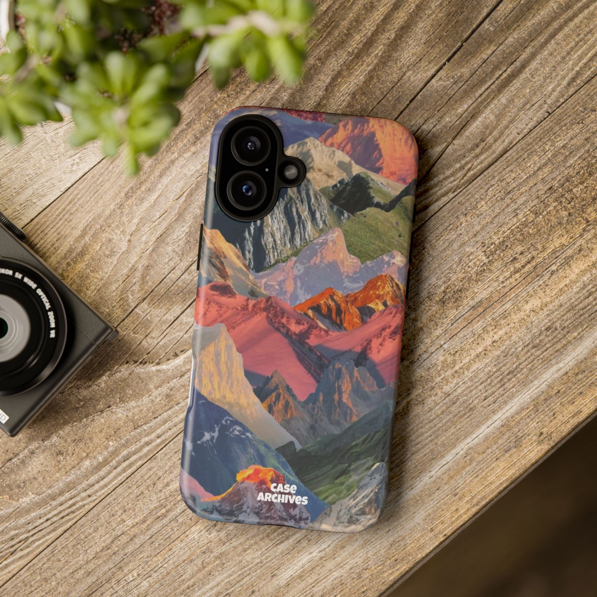Tough Cases Colorful Mountain Landscape Phone Case — Durable Protective iPhone Cover