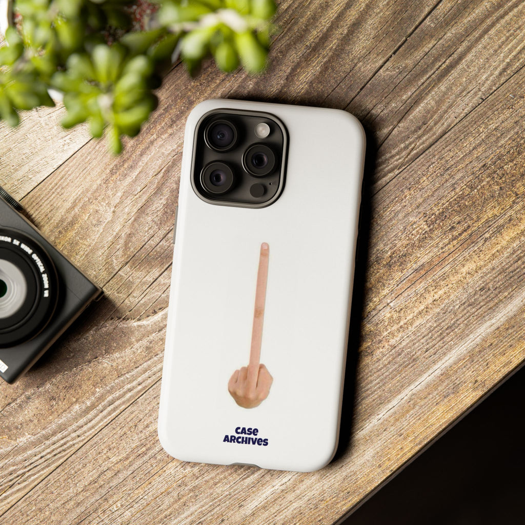 Phone Case — Minimalist Middle Finger Design (Case Archives)