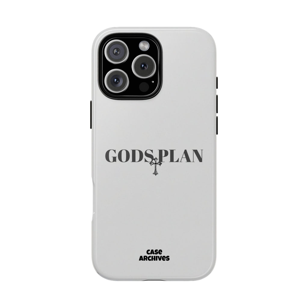 God's Plan Tough Phone Case — Minimal Faith-Inspired Protective Cover