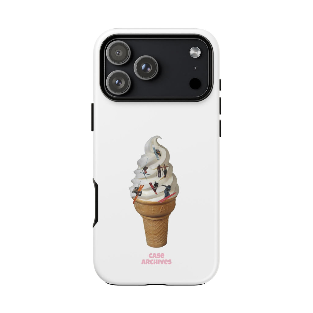 Ice Cream Cone x ski sleds  Phone Case — 'Case Archives' Soft-Serve Graphic Protective Cover