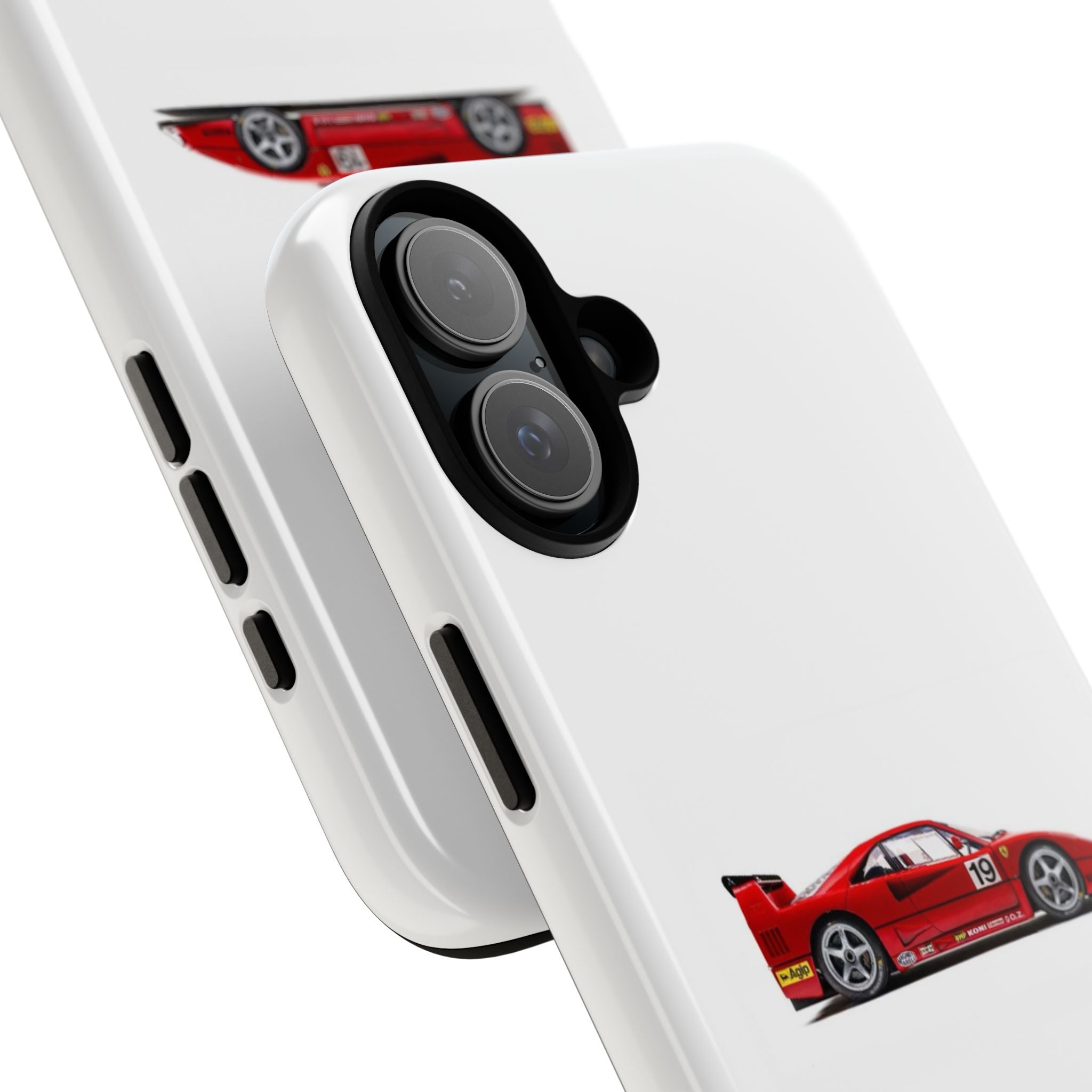 Phone Case — Red Vintage Race Car Design (Case Archives)